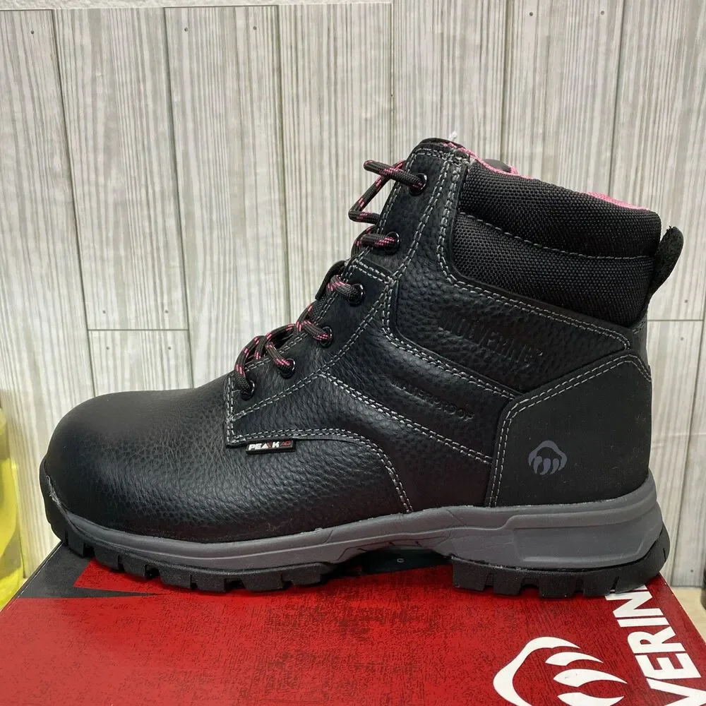 Wolverine Piper 6 Inch Waterproof Composite Toe Construction Boot W10181 Sz 10 M